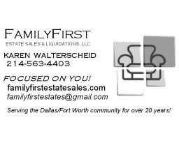 FamilyFirst Estate Sales & Liquidations, LLC.