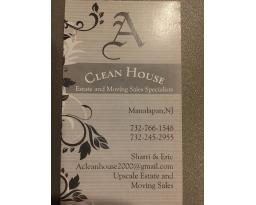 acleanhouse estate sales/ Moving sale
