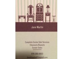 Jane Martin Estate Sales