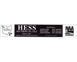 HESS AUCTION CO. LLC