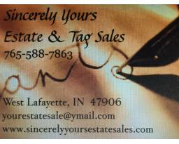 SINCERELY YOURS ESTATE & TAG SALES