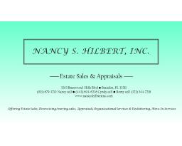 Nancy S. Hilbert, Inc.