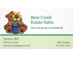 Bear Creek Estate Sales